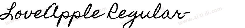 LoveApple Regular字体转换